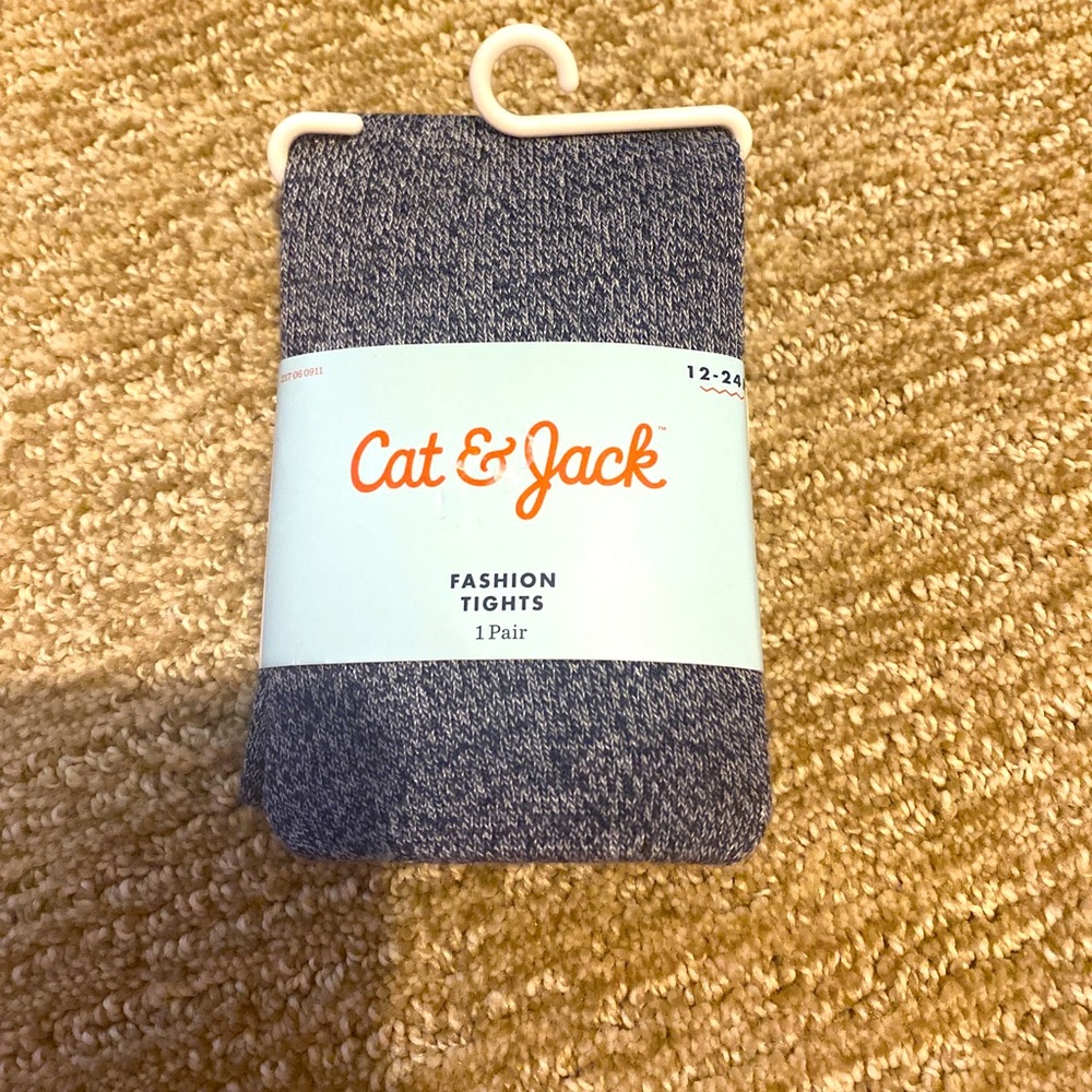 Cat & Jack Tights Navy 12-24 Months